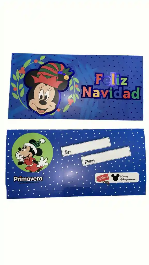 Lluvia De Sobre Disney Minnie Navidad