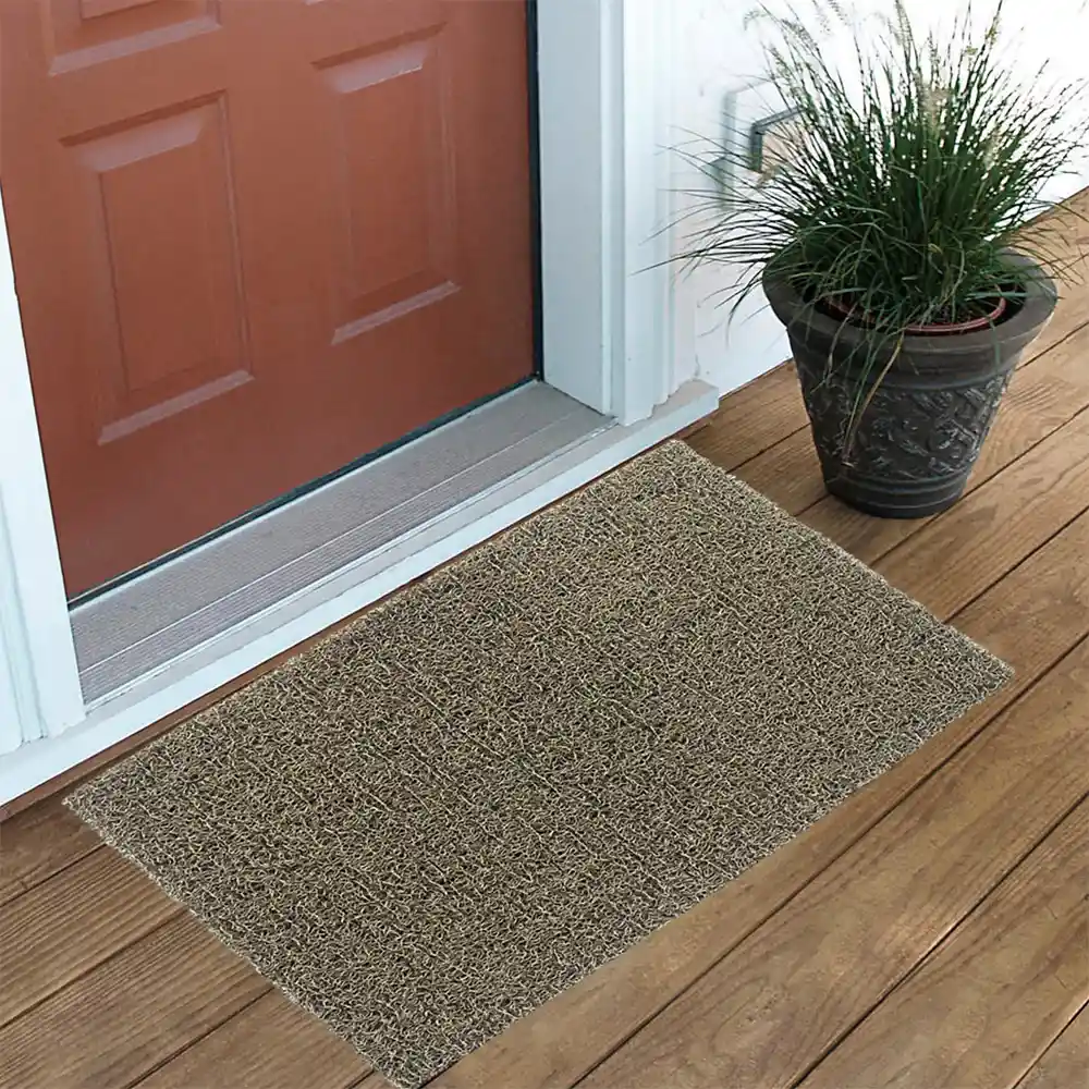 Tapete Para Entrada 60x40cm Conformat Bicolor -café/beige