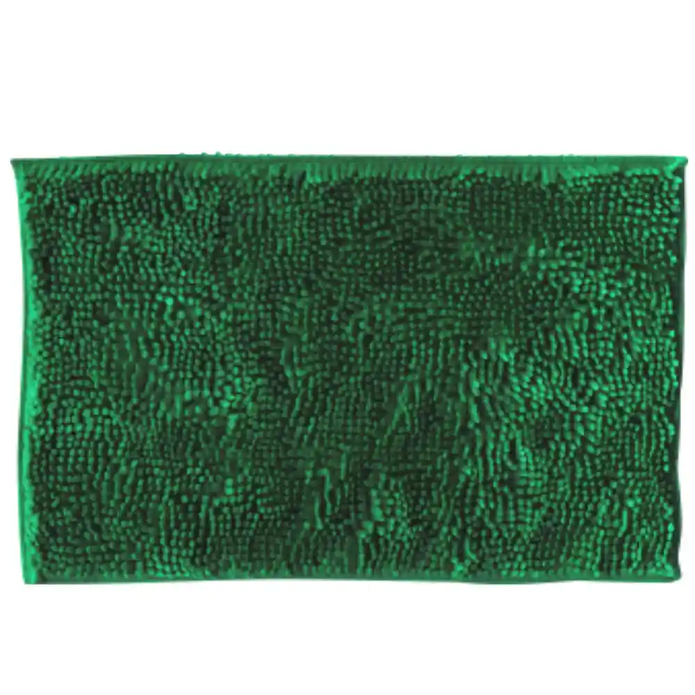 Alfombra Para Baño 60x40cm Shaggy Fusion -verde