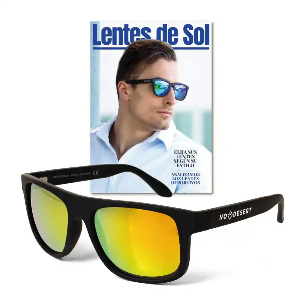 Lentes Negra Espejo Rojo T6 Channel Prom / No Desert