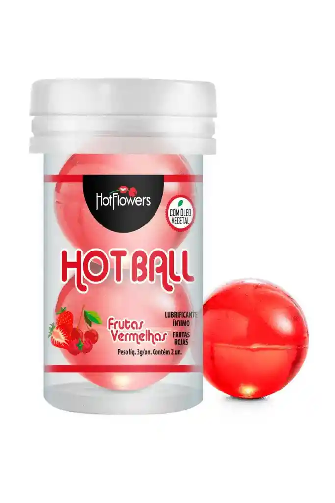 Lubricante Hot Ball Fresa Cereza