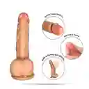 Dildo Consolador Ultra Realista Con Ventosa 23 Cm + Lubricante Íntimo Elixir Natural X 100 Ml