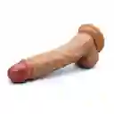 Dildo Consolador Ultra Realista Con Ventosa 23 Cm + Lubricante Íntimo Elixir Natural X 100 Ml