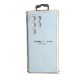 Forro Silicone Case Samsung S23 Ultra Azul Celeste
