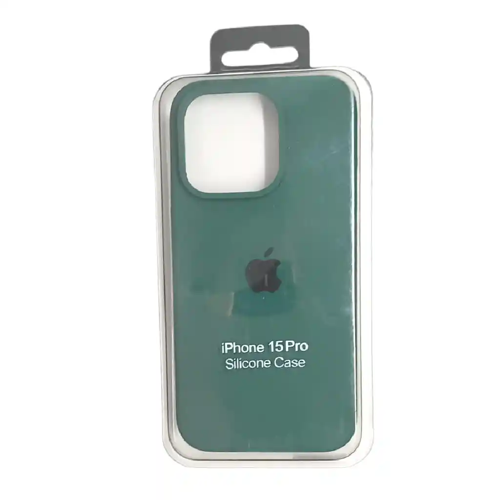 Forro Silicone Case Iphone 15 Pro Verde