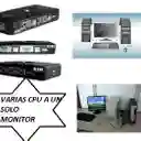 Conmutador Switch Kvm Usb Vga Conecta Varias Cpu A 1 Monitor 1 Teclado 1 Mouse Selector de 4 puertos