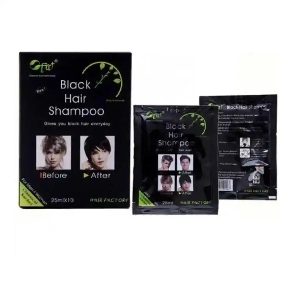 Hair Shampoo Pinta Canas 5 Min Blackshampoo Caja X 10