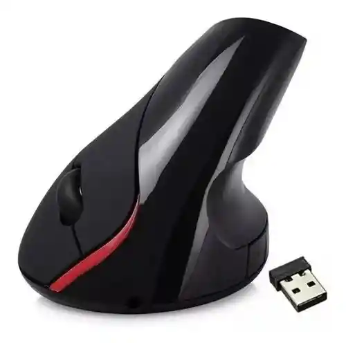 Mouse Vertical Inalámbrico Recargable Weibo Wb-881 Negro