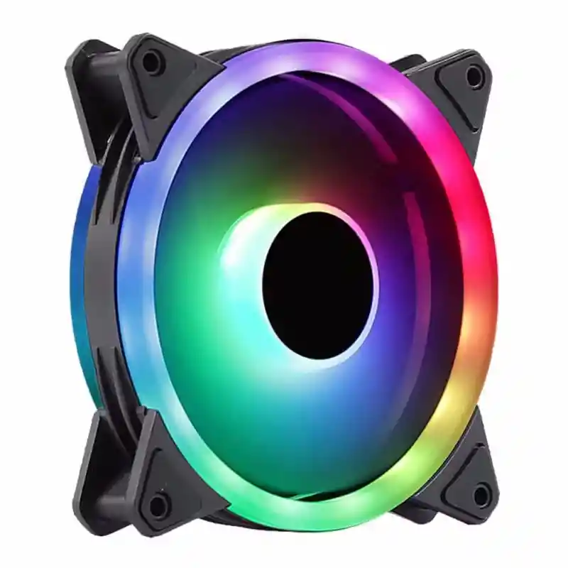 Ventilador Fan Cooler Chasis Pc 120mm. Caja Pc Gamer Luz Led