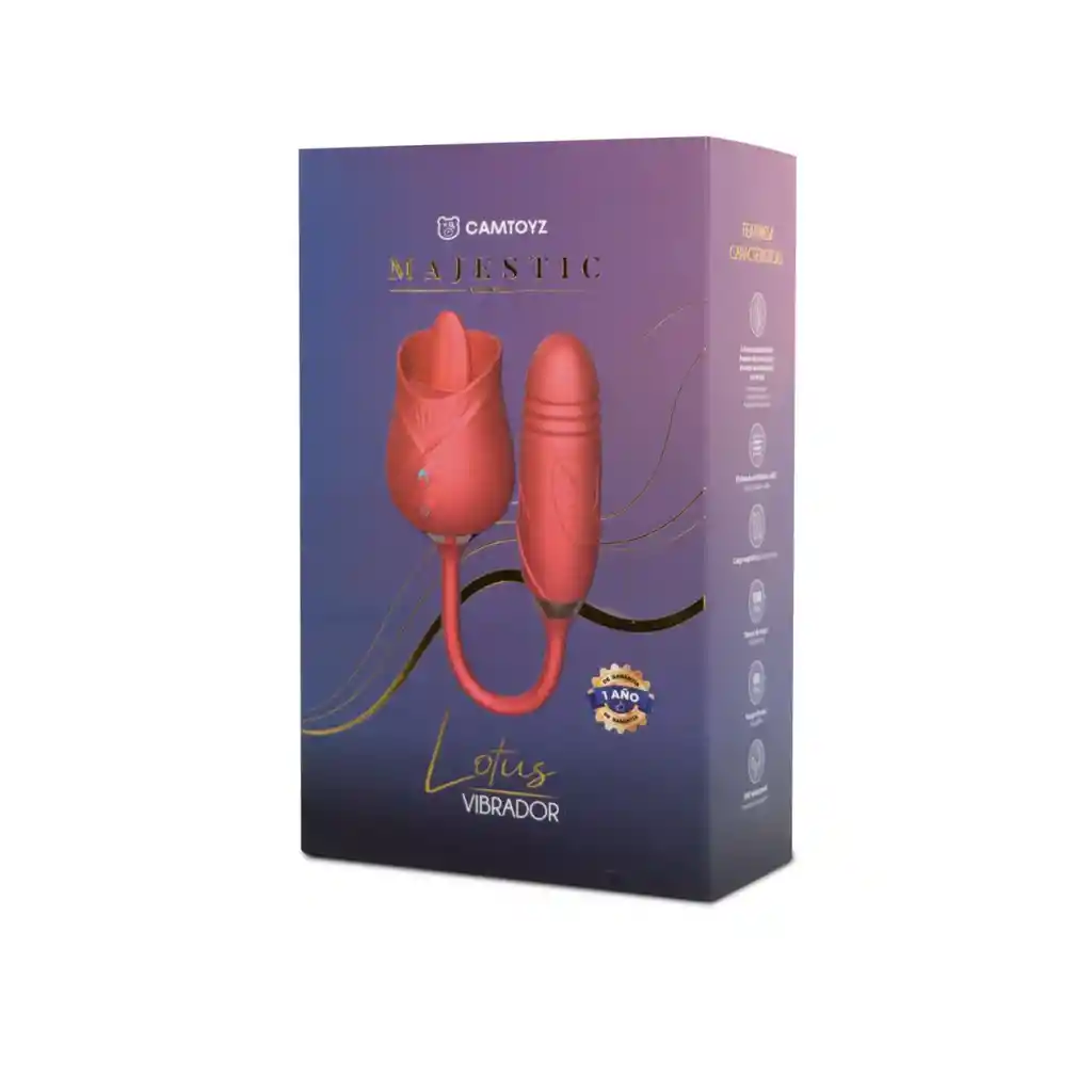 Majestic Vibrador Con Bala Lotus