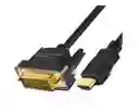 Cable Convertidor Señal Hdmi A Señal Dvi 24+1 Macho Vídeo Hdmi - Dvi 24+1 Bidireccional -ambos Sentidos