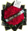 Bouquet Buchon 50 Rosas Mas Mensaje