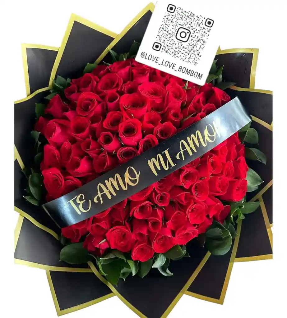 Bouquet Buchon 50 Rosas Mas Mensaje