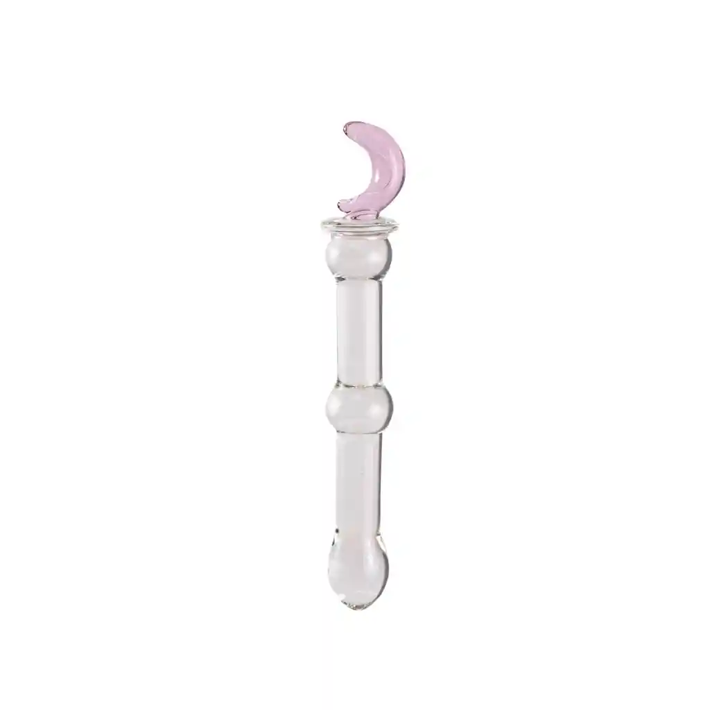 Dildo Cosolador De Vidrio Moon