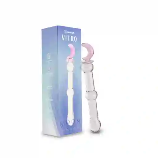 Dildo Cosolador De Vidrio Moon