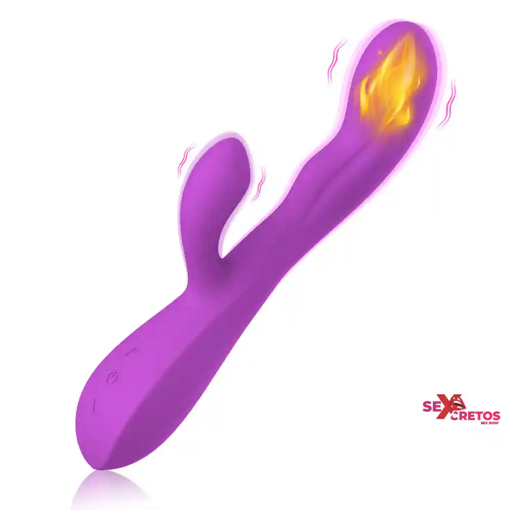 Vibrador Con Estimulacion Clitorial Y Se Calienta