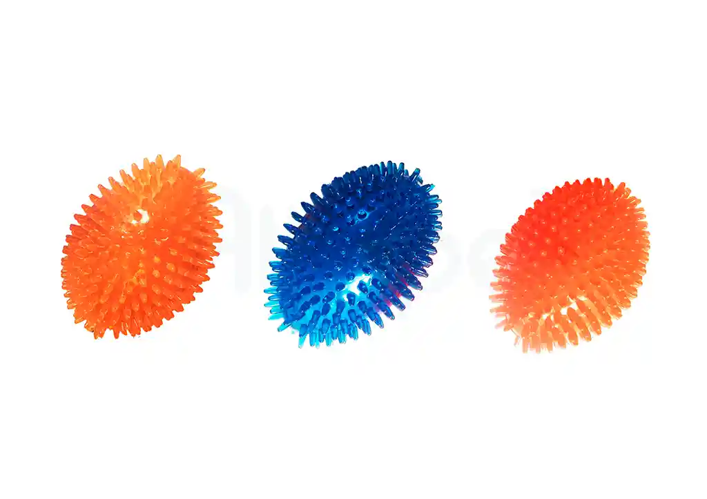 Pelota Para Perro Ovalada Con Textura De Pinchos, 10 X 6 Cm Colores Surtidos