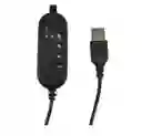 Diadema Usb Slim Con Micrófono Tipo Piloto Control Multimedia En Solapa-juegos