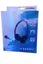 Diadema Usb Slim Con Micrófono Tipo Piloto Control Multimedia En Solapa-juegos