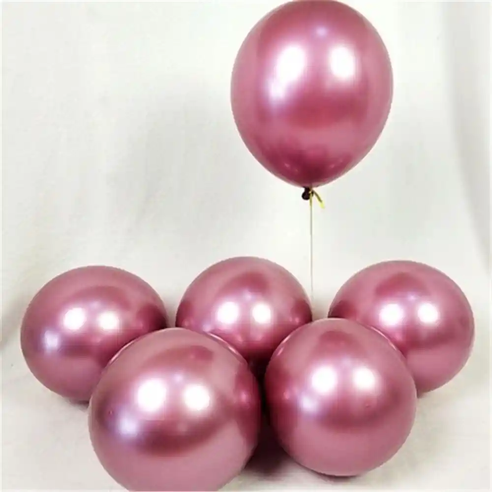 Globos Latex Cromado Fucsia Reflex R12 30cm X12 Fucsia