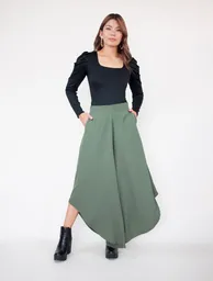 Body Para Mujer Negro Escote Cuadrado Manga Bombacha - Bianco Negro L