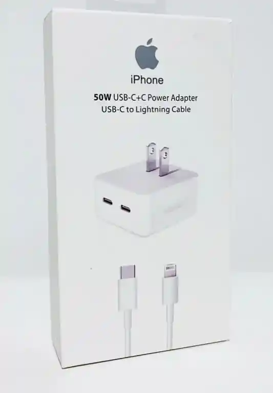 Cargador Apple Para Iphone De 50w Carga Ultra Rapida