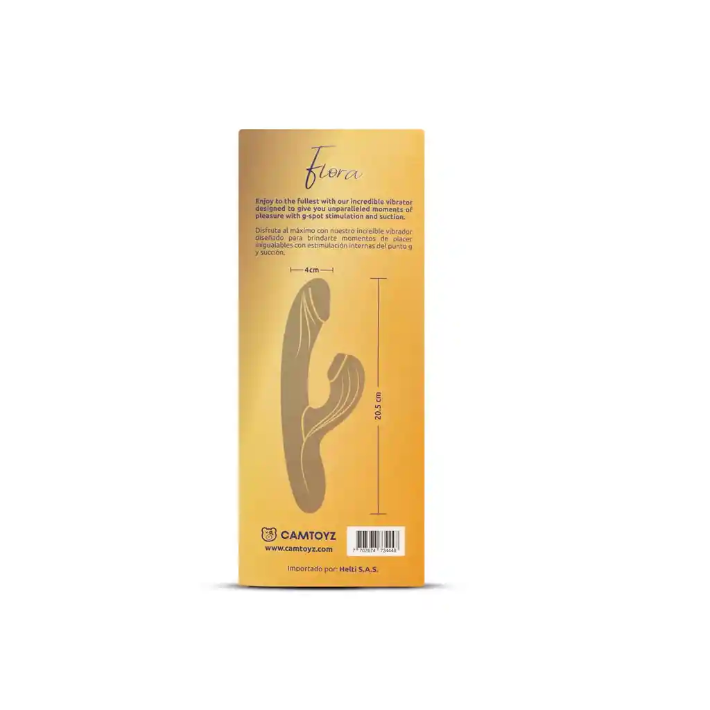 Vibrador Y Succionador Flora Majestic Doble Estimulación Recargable