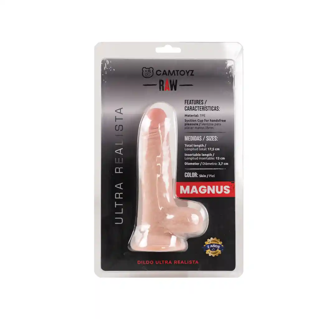 Dildo Ultra Realista Magnus 17,5 Cm Raw Camtoyz