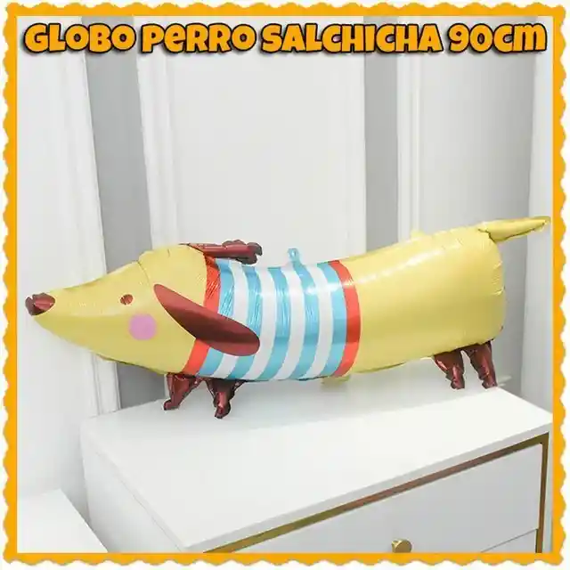 Decoración Globo Animales Del Bosque Perro Salchicha Selva