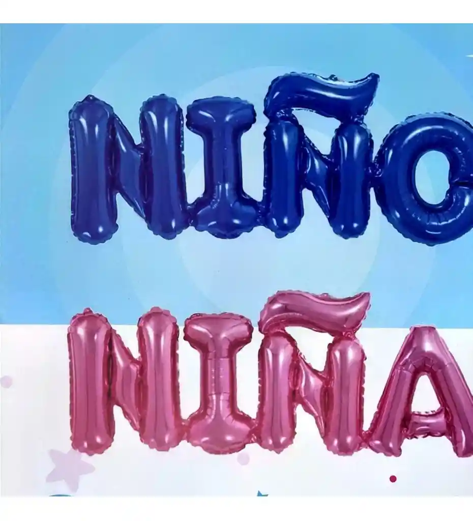 Globo Letras Niño Baby Shower Revelación De Sexo # Niño