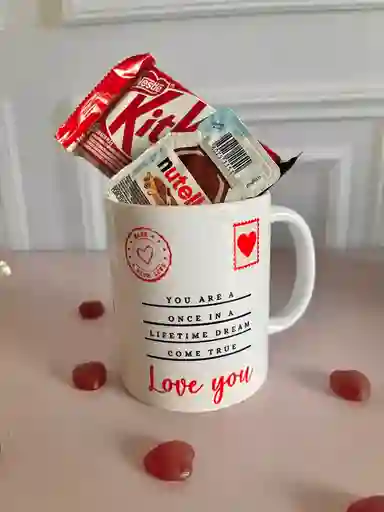 Detalle Mug Y Chocolates Amor!