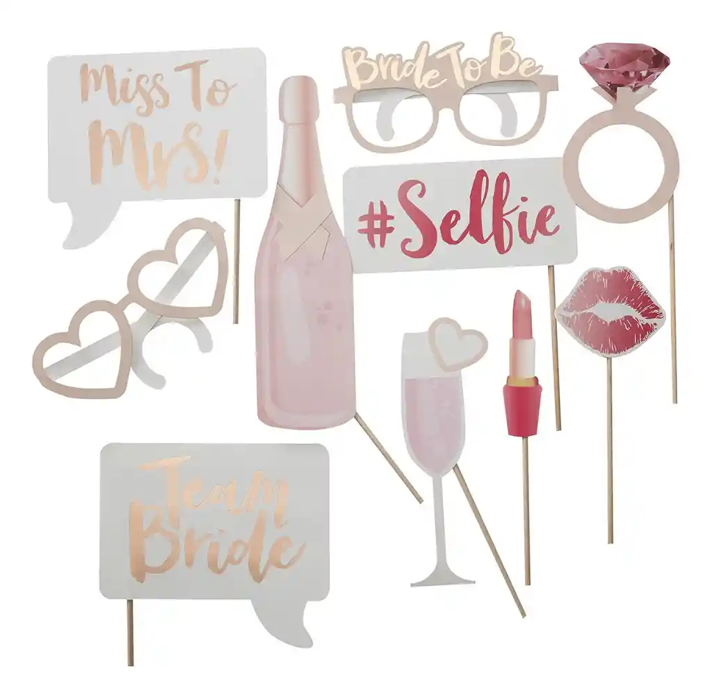 Despedida Soltera Selfie Foto Novia 10 Pcs