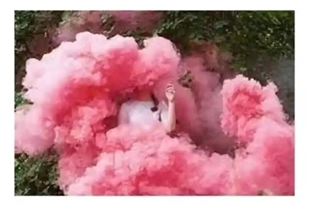 Revelación De Genero Bengalas De Humo Diferentes Colores # Rosado