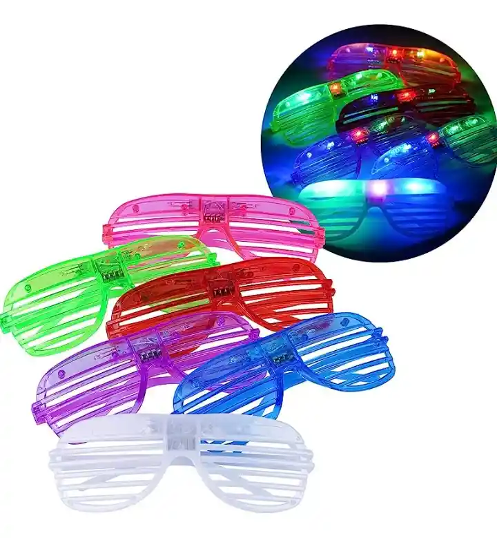 Gafas Led Con Luz Lentes Con Luz Led Fiestas X 6 Unidades