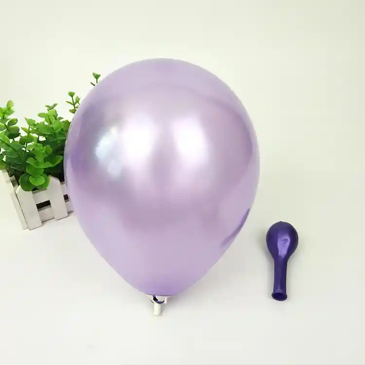 Globos Latex 12 Unidades 30 Cm R12 Morado Claro Satinado