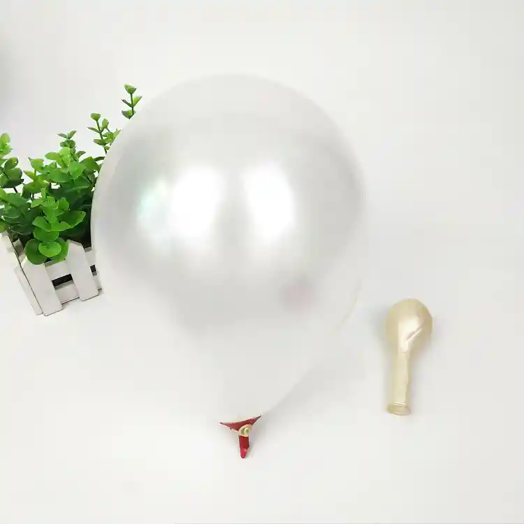 Globos Latex 12 Unidades 30 Cm R12 Blanco Satinado