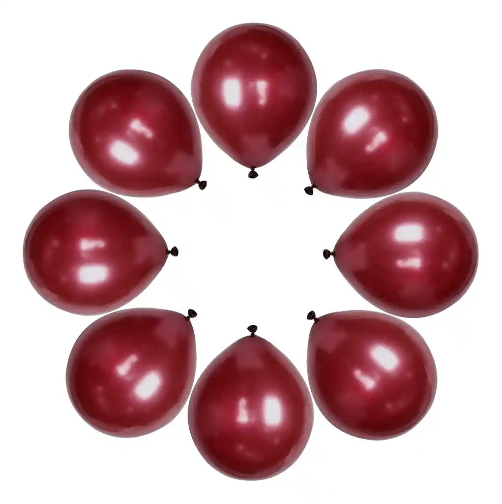 Globos Latex 12 Unidades 30 Cm R12 Vinotinto