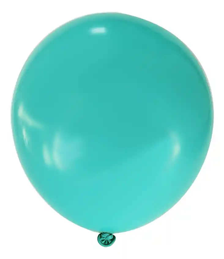 Globos Latex 12 Unidades 30 Cm R12 Verde Aguamarina