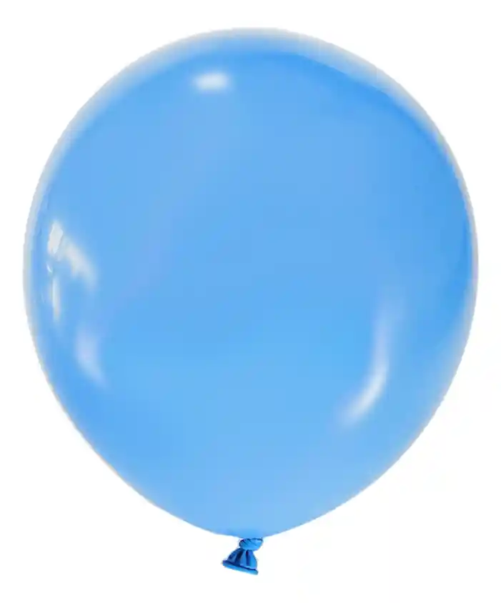 Globos Latex 12 Unidades 30 Cm R12 Azul Celeste