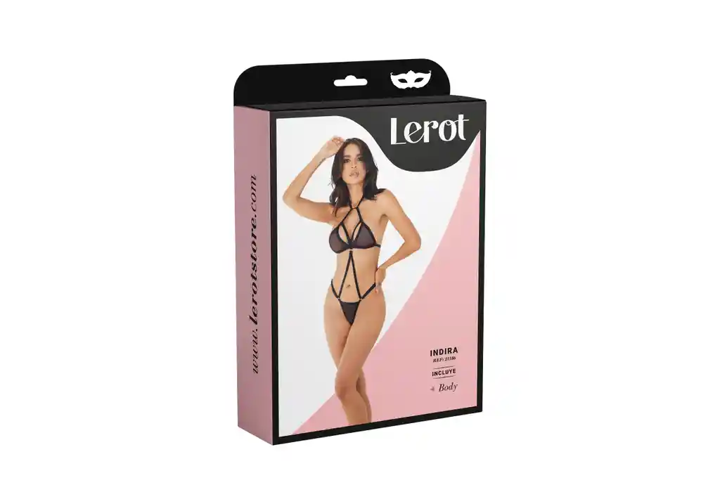 Body Indira Lerot Negro Talla S/m