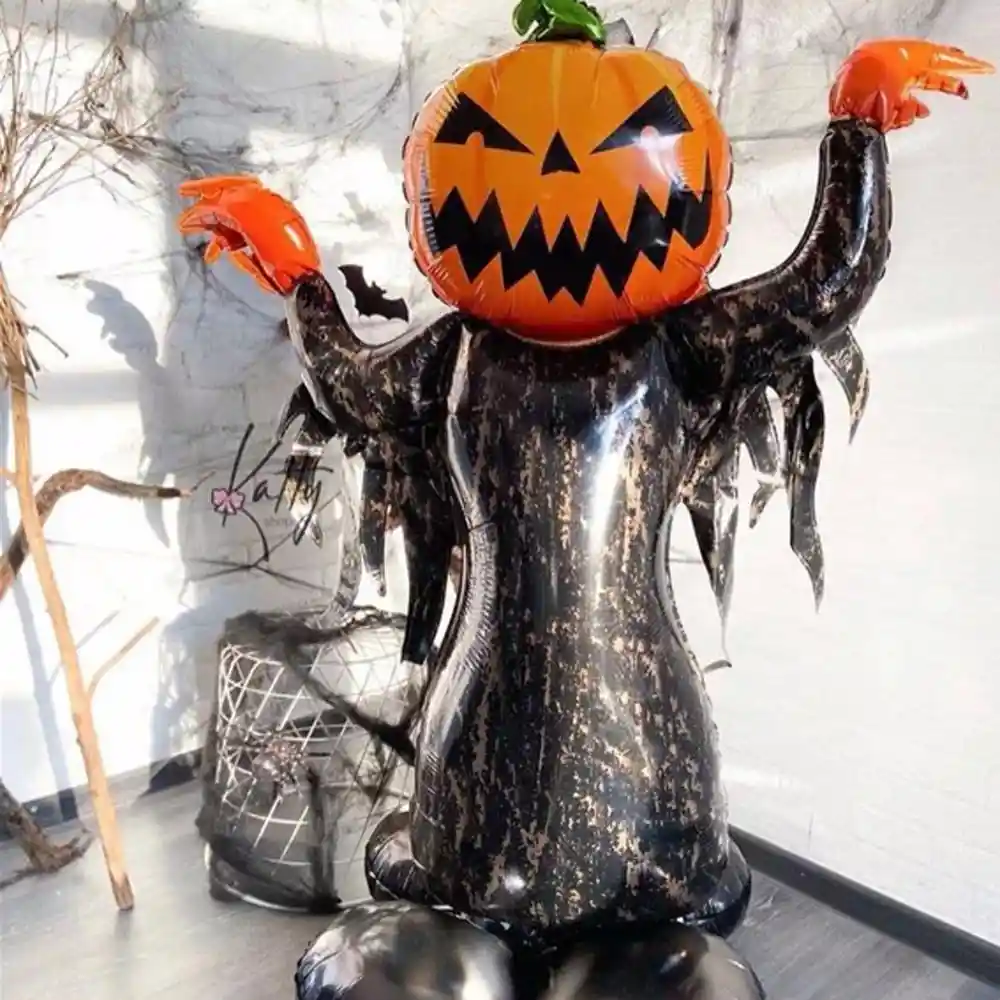 Globo Fantasma De Calabaza Halloween Miedo Metal Rock