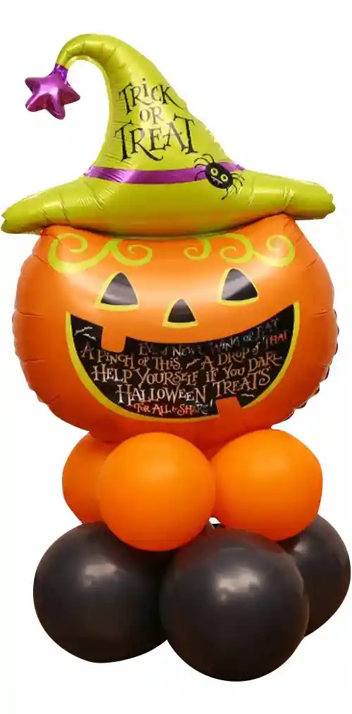 Kit Globos Halloween Calabaza Base