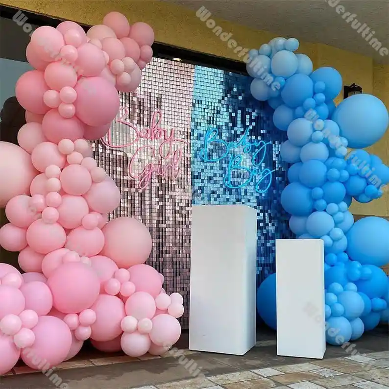 Arco Globos Rosado Azul Baby Shower Revelación Sexo