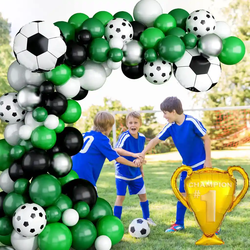 Arco Globos Futbol Verde Copa Balon Copa Mundial