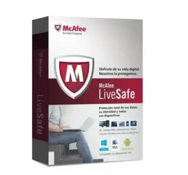 Antivirus Mcafee Live Safe Dispositivos Ilimitados 1 Año Original Promocion