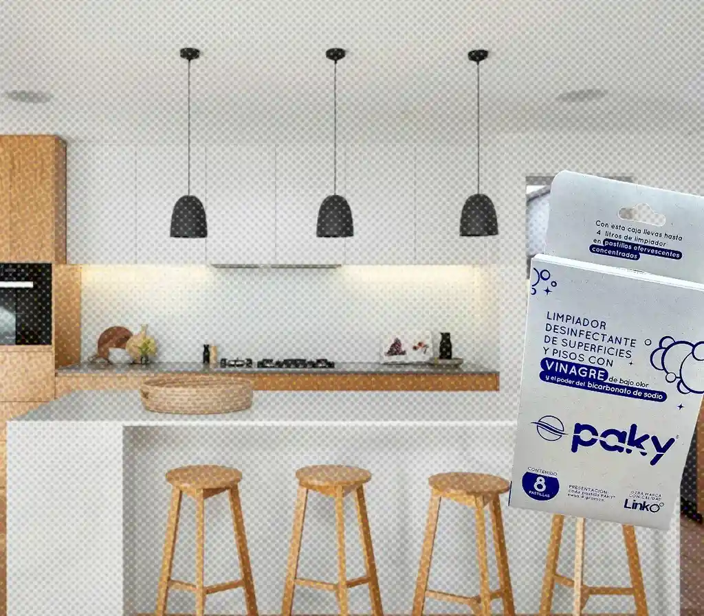 Duo Pack Limpiador Paky Con Aroma Rosal Y Vinagre En Pastillas Efervescentes Paky Con 2 Botellas, 1 Atomizador Y 1 Tapa