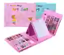Maletin Set De Arte 208 Piezas Rosado