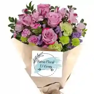 Rosas Lilas En Bouquet