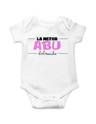 Body Para Bebe "la Mejor Abu Del Mundo"