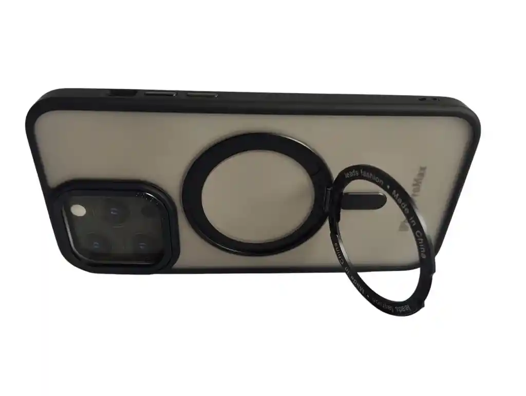 Estuche Para Iphone 15 Pro Max Focus Magsafe Con Soporte 360º Negro